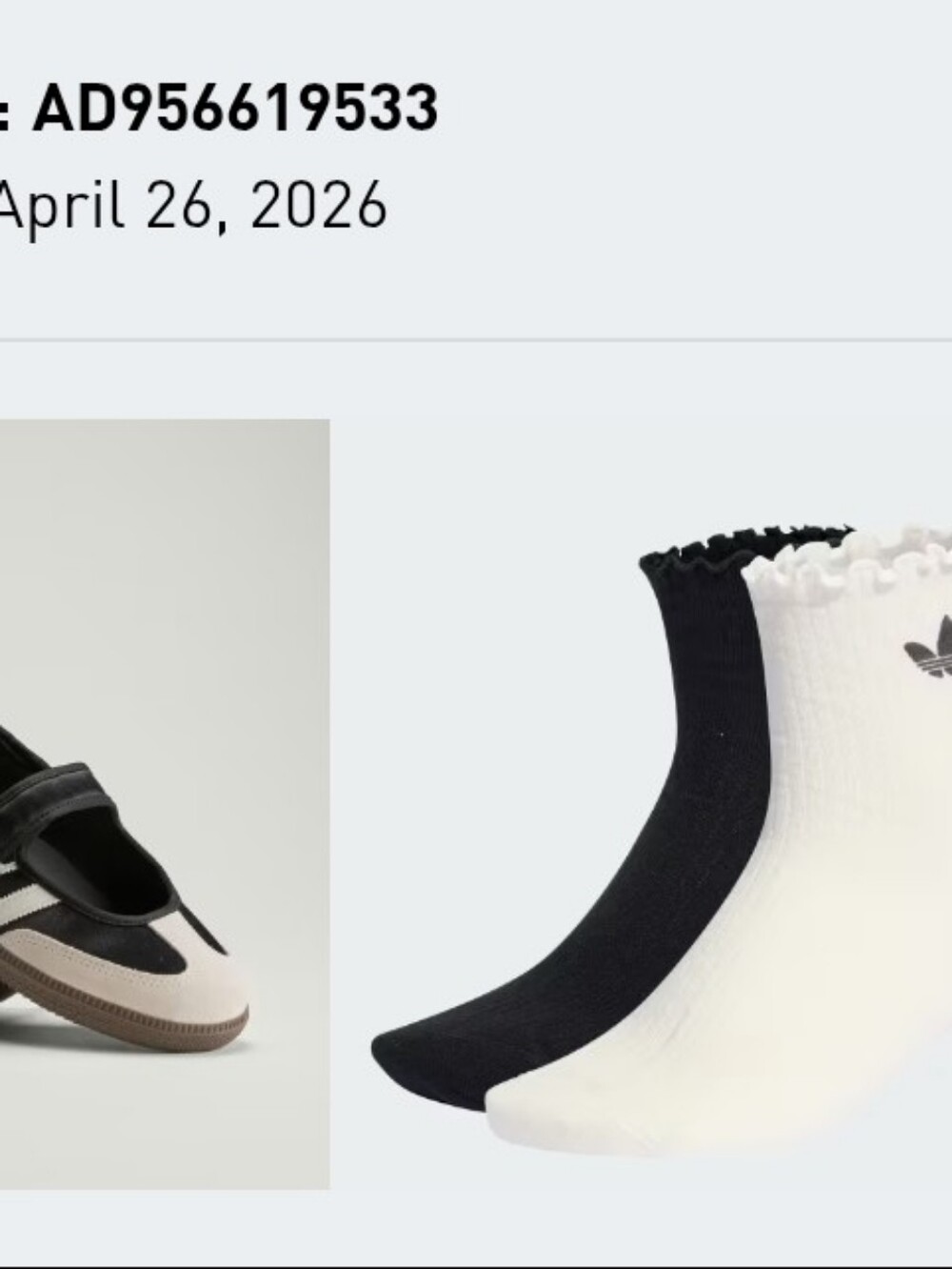adidas Samba Mary-Jane Sneakers in Black and Cream with Brown Sole - Picture 4 of 4